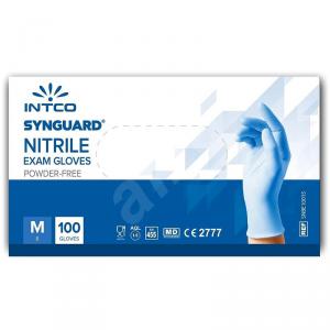 INTCO / SETINO / Egyszer használatos nitril vizsgálókesztyű (nem steril, púdermentes) (100darab/doboz) / KÉK