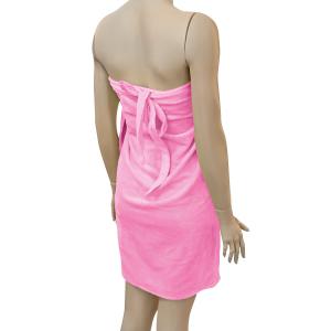 Kozmetikai Kezelőruha – Rózsaszín, Kötős, Bambusz Frottír – 150×75 cm