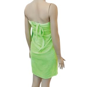 Kozmetikai Kezelőruha – Zöld, Kötős, Bambusz Frottír – 150×75 cm