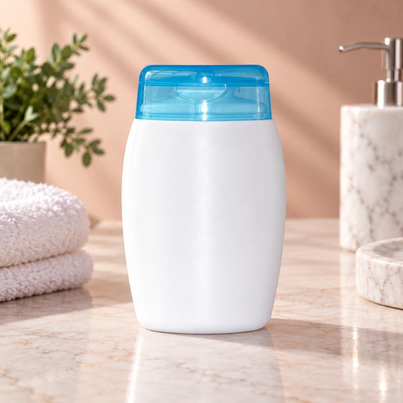 Flakon fehér, kék kupakkal (TE1018) 100 ml