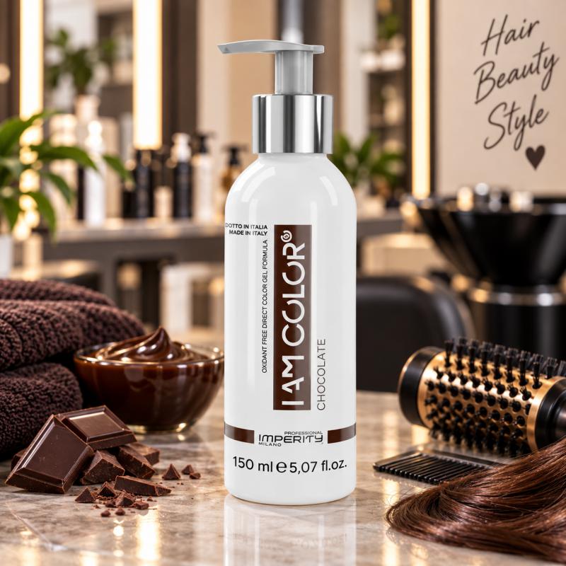 I AM COLOR Vegán Fizikai Hajszínező Gél – Csokoládé – 150 ml – (IP 555335)