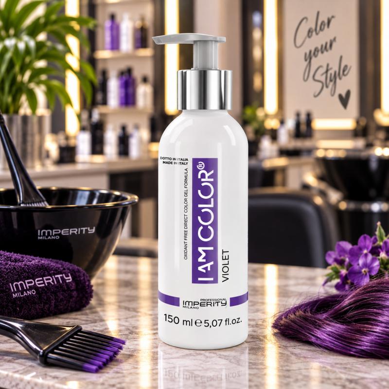 I AM COLOR Vegán Fizikai Hajszínező Gél – Ibolya Lila – 150 ml – (IP 555346)