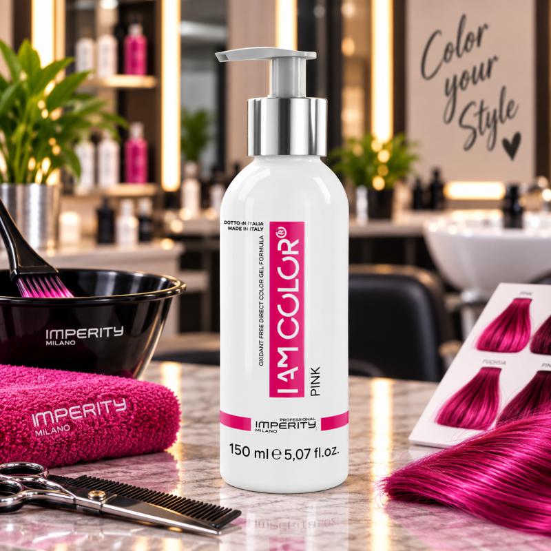 I AM COLOR Vegán Fizikai Hajszínező Gél – Pink – 150 ml – (IP 555340)