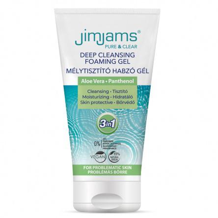 JimJams Pure & Clear Mélytisztító Habzó Gél 150ml (JJ3001) – Mélytisztító, hidratáló, bőrvédő arclemosó minden bőrtípusra