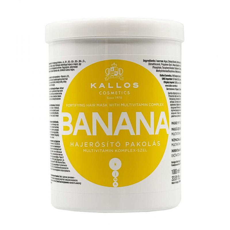 Kallos Banán Hajerősítő Pakolás Multivitamin Komplex-szel 1000ml (1JCLA1110)