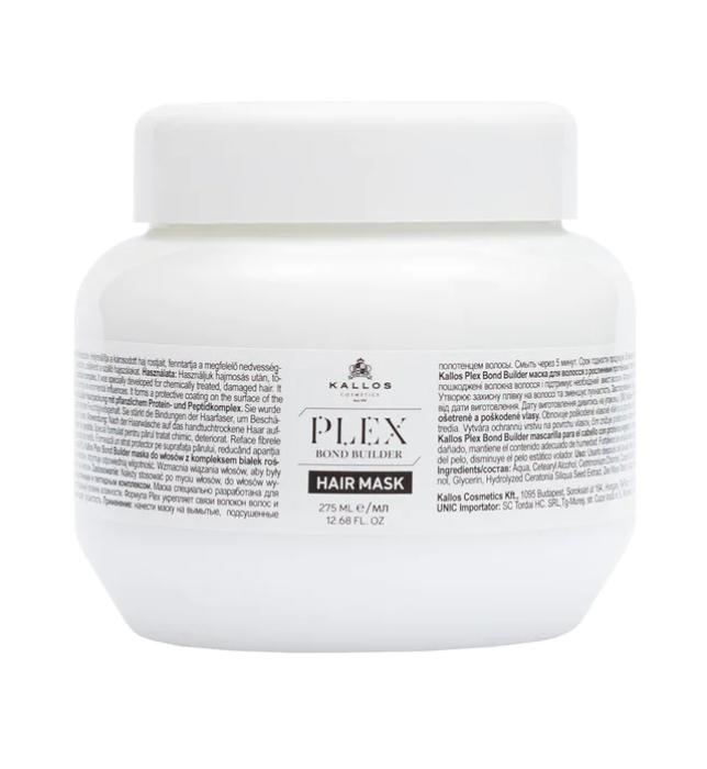 Kallos Plex Bond Builder Hajpakolás Növényi Proteinnel és Peptid Komplex-szel 275ml (K2116)