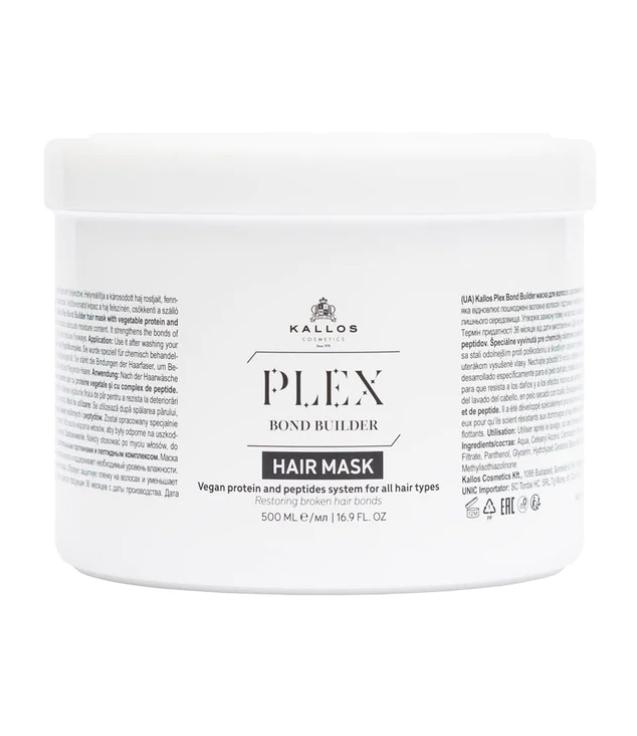 Kallos Plex Bond Builder Hajpakolás Növényi Proteinnel és Peptid Komplex-szel 500ml (1PLEX1823)