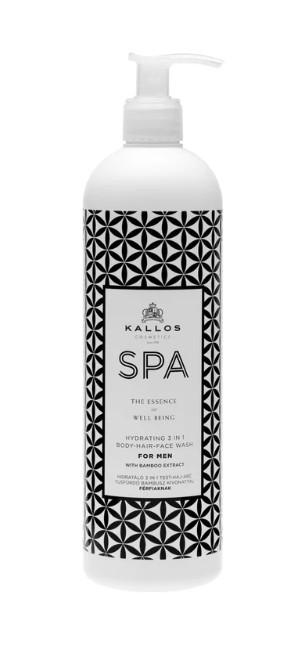 Kallos Spa Hidratáló 3 in 1 Test-Haj-Arc Tusfürdő Férfiaknak 500ml (1SPAX1886)