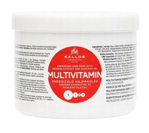 KJMN Multivitamin Energizáló Hajpakolás Ginzeng Kivonattal és Avokádó Olajjal 500ml (1JCLA1766)