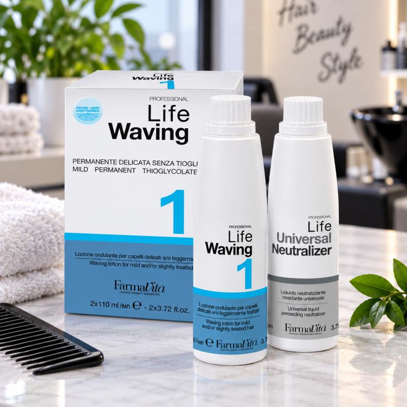 Life Waving Tioglikolsav-MENTES Dauerszett Normál Hajra 1" – 2×110 ml