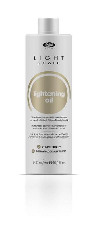 Lisap - Light Scale lightening oil 500ml -  Ápoló, szőkítő oliva- és édesmandula olajjal (ex Linfa)