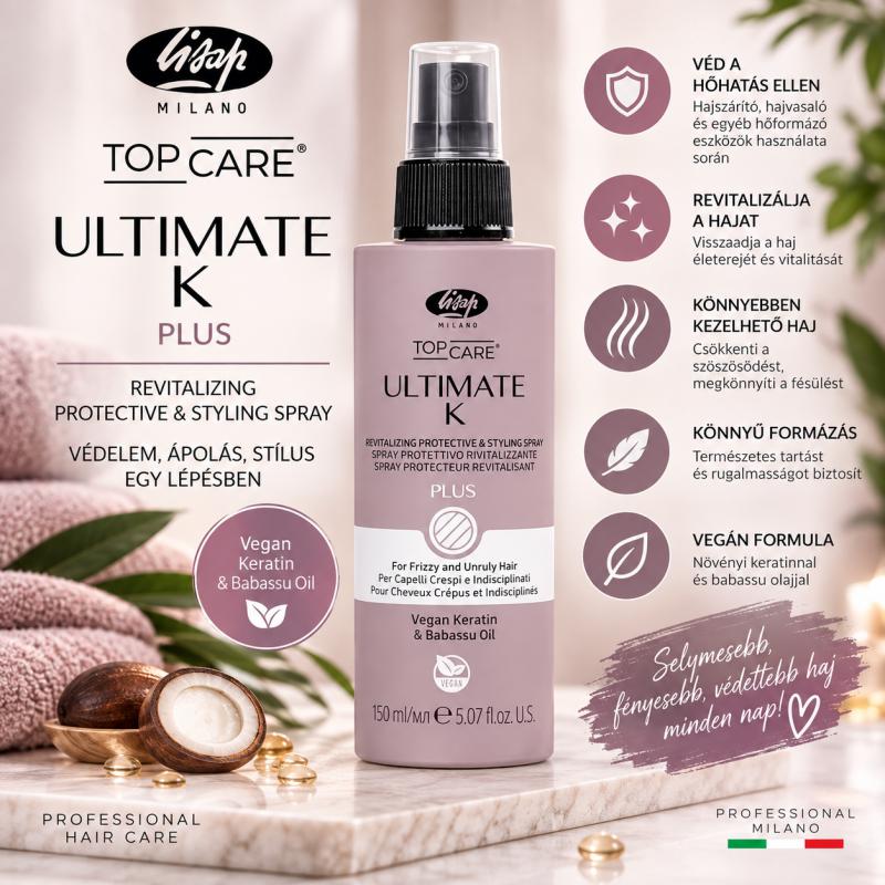 Lisap Top Care Ultimate K hővédő spray PLUS – 150 ml – (170063000)