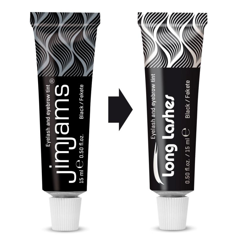 Long Lashes (exJimJams) Szempilla és szemöldökfesték 15ml / Fekete (JI1010)