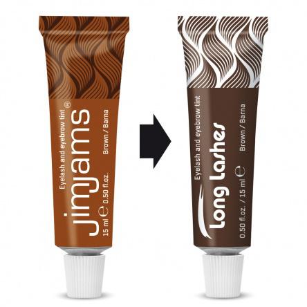 Long Lashes (JimJams) Szempilla és szemöldökfesték 15ml / Barna (JI1011)