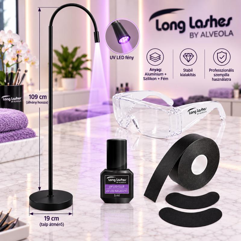 Long Lashes UV LED Szempillaépítés Kezdőcsomag (LLA36005)