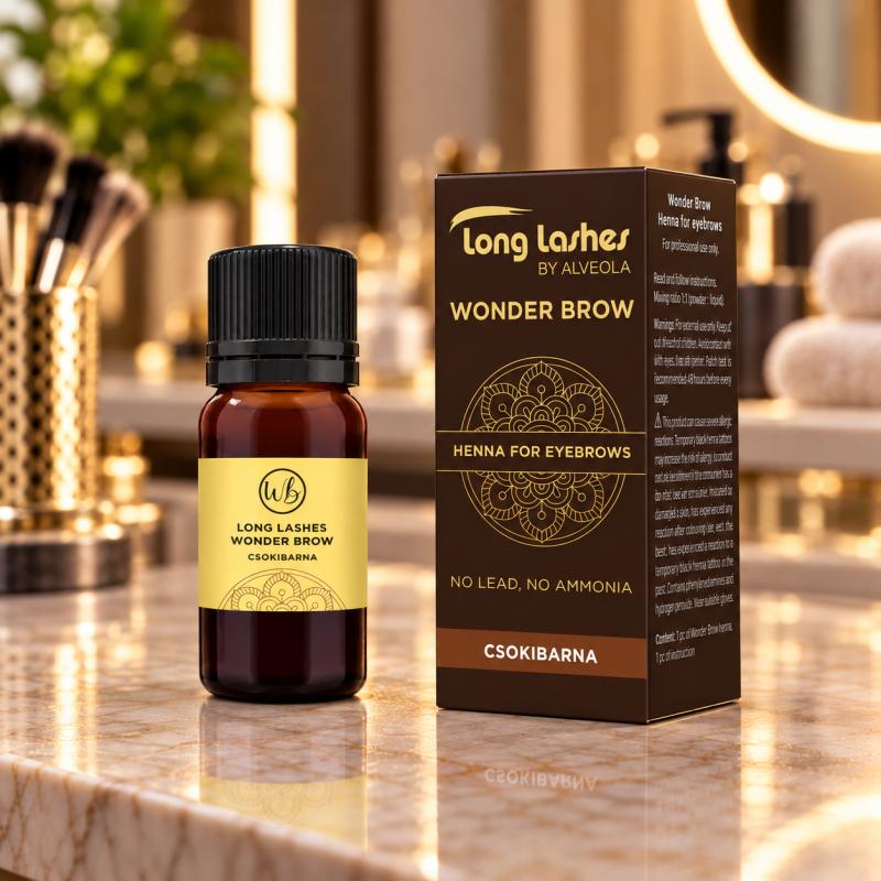 Long Lashes WonderBrow Henna Szemöldökfesték – Csokibarna, 4 g (LLWBH0004)