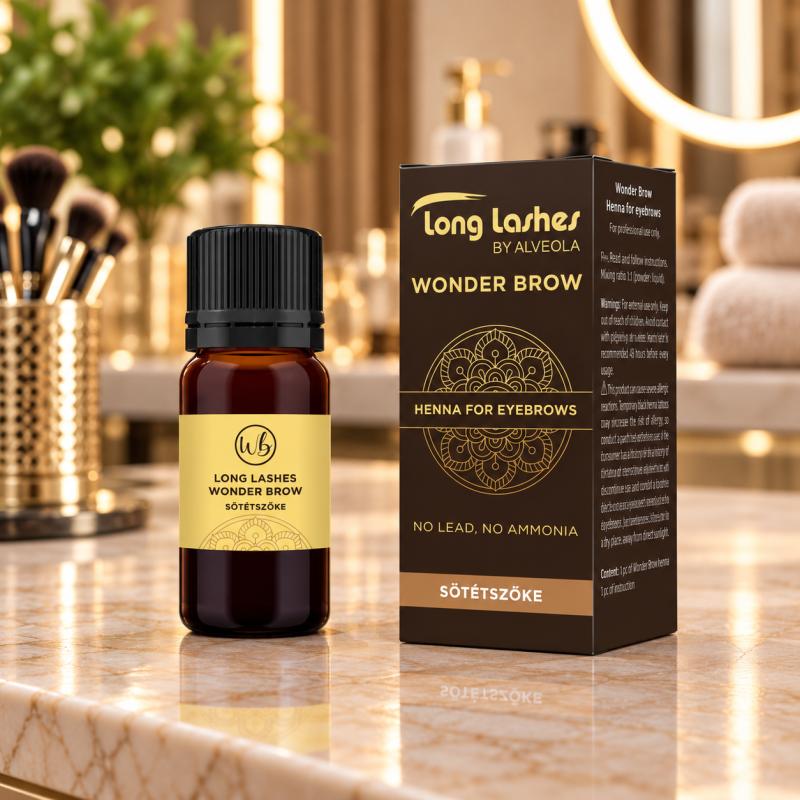 Long Lashes WonderBrow Henna Szemöldökfesték – Sötétszőke, 4 g (LLWBH0005)