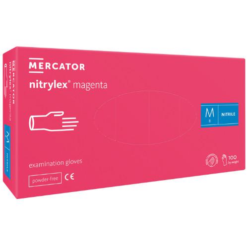 Mercator / Nitrylex Magenta Nitril Kesztyű / 100 darab/doboz