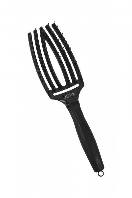 Olivia Garden Fingerbrush 2023 Black Onyx M Bontókefe (ID1828)