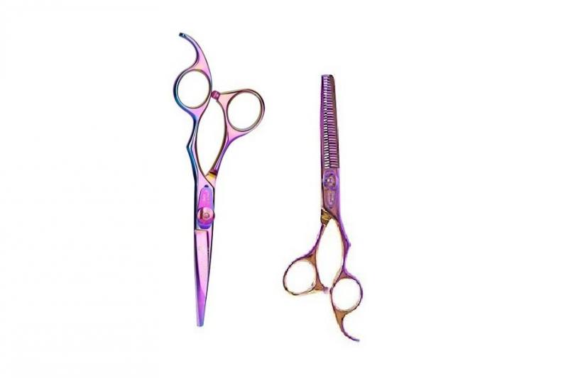 Olivia Garden SilkCut Pink/Rainbow Professzionális Olló Szett