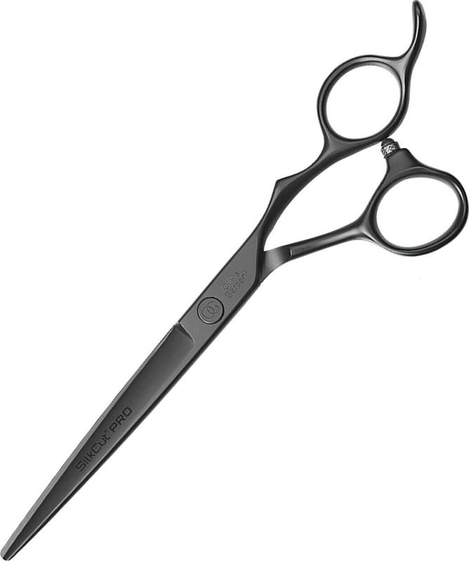Olivia Garden SilkCut PRO Matt Black Professzionális Hajvágó Olló (6.50")