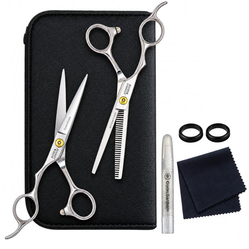 Olivia Garden SilkCut PRO Olló SZETT 5.75 + 6.35 Balkezes (SH-SPST2-CTE57-L)