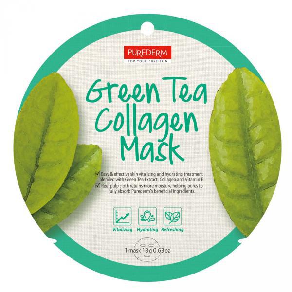 PureDerm Green Tea maszk circle