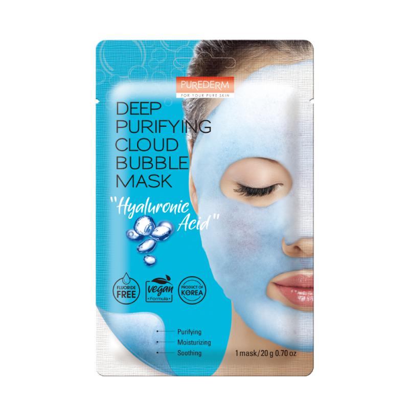 PureDerm Hyaluron mélytisztító bubble habmaszk 20 g (PD791)