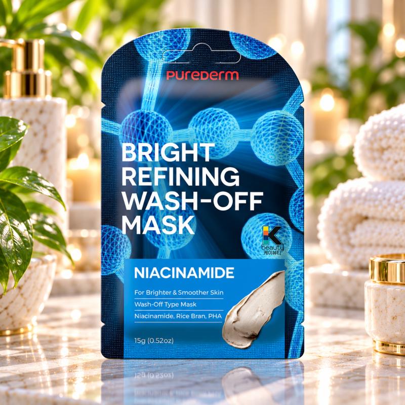PureDerm Niacinamid Bőrhalványító Lemosható Krémmaszk (PD891)