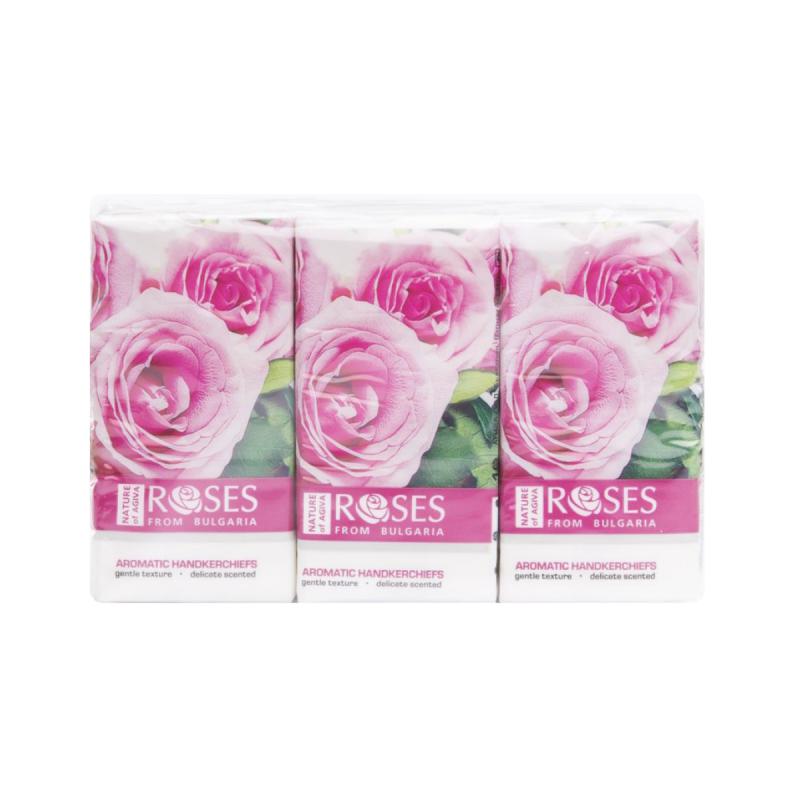 Roses Nature Papírzsebkendő 6X10db/csomag / 2511