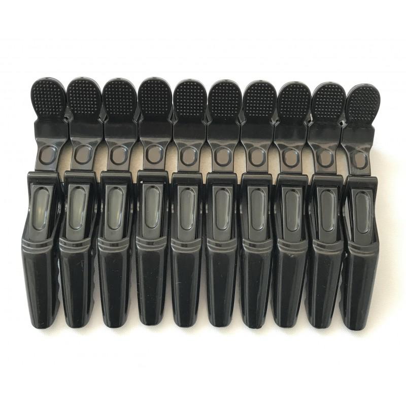 Sárkánycsatt / Krokodilcsipesz fekete 10 db/csomag (E-06)