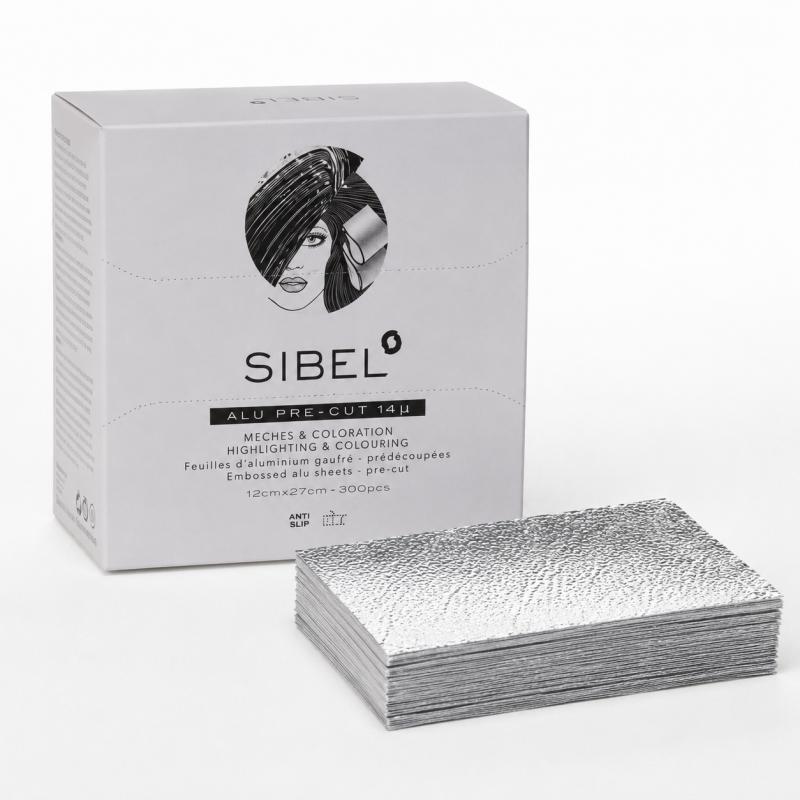 Sibel Alu Pre-Cut 14 µ dombornyomott melírfólia – 12,5 × 27 cm – 300 db