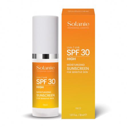 Solanie Fényvédő Hidratáló Arckrém Érzékeny Bőrre SPF30 (30ml)