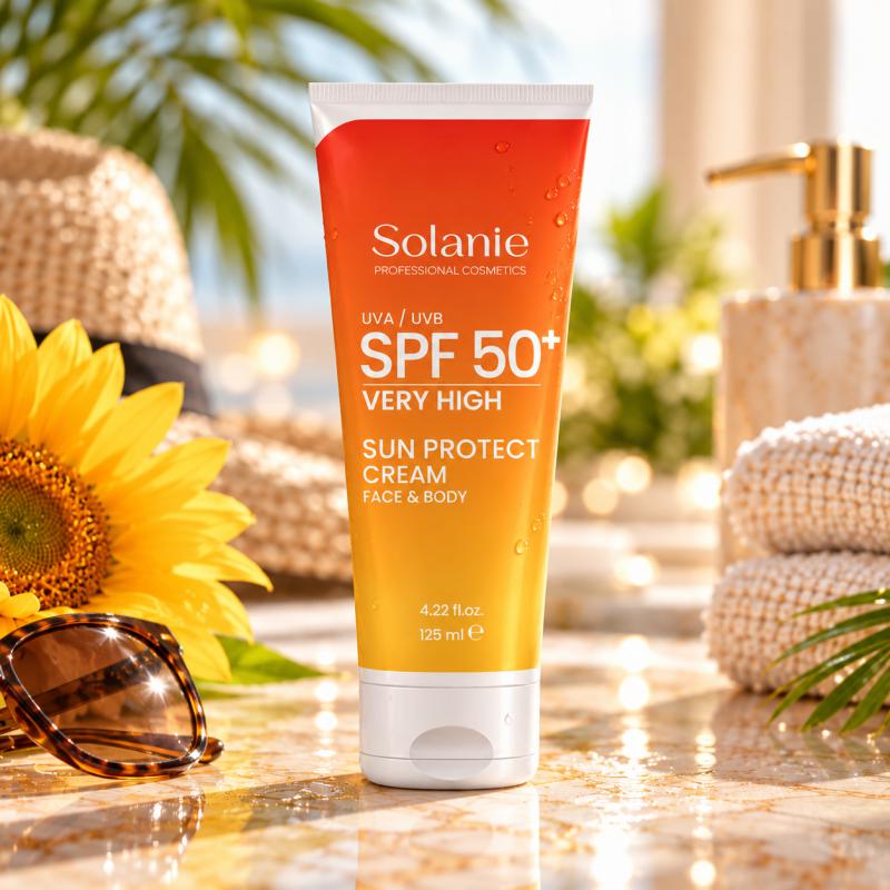 Solanie Fényvédő Krém Arcra és Testre SPF50 125 ml
