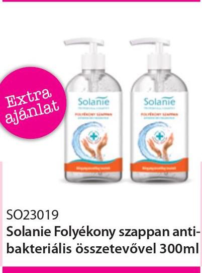 Solanie Folyékony szappan antibakteriális hatóanyaggal 300ml / 2 darab