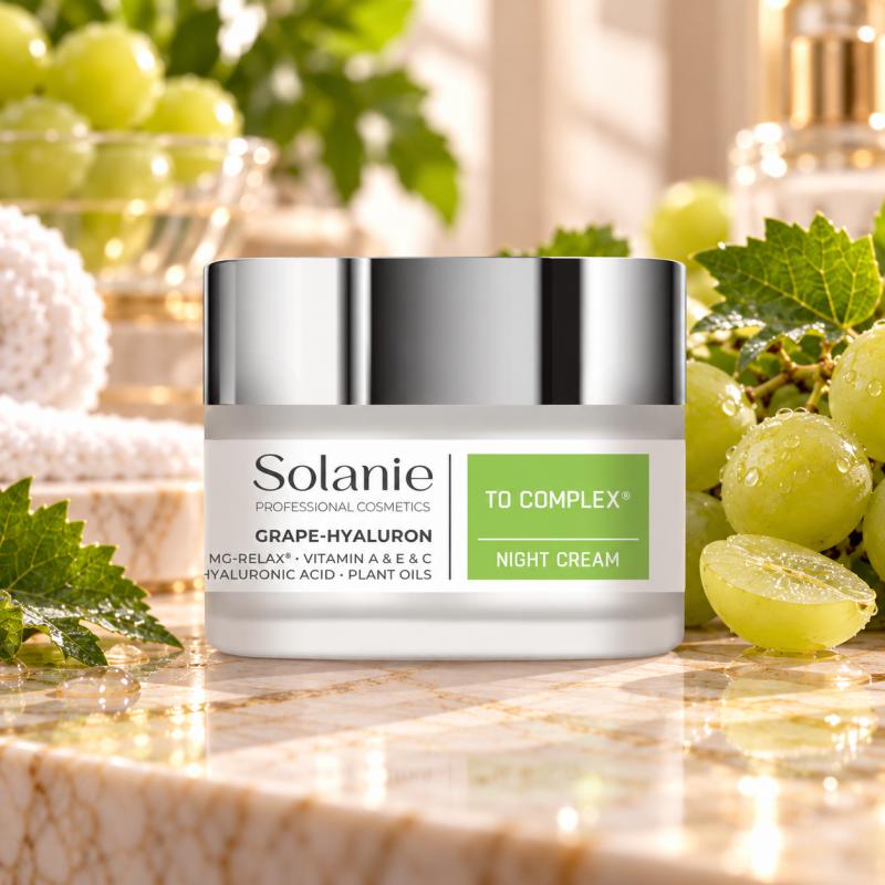 Solanie Szőlő-Hialuron TO Complex Éjszakai Krém 50 ml
