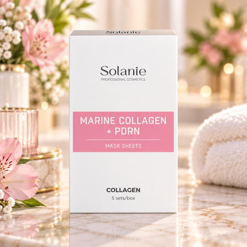 Solanie Tengeri Kollagén + PDRN Maszk Lapok – 5 szett/doboz (SO22103)