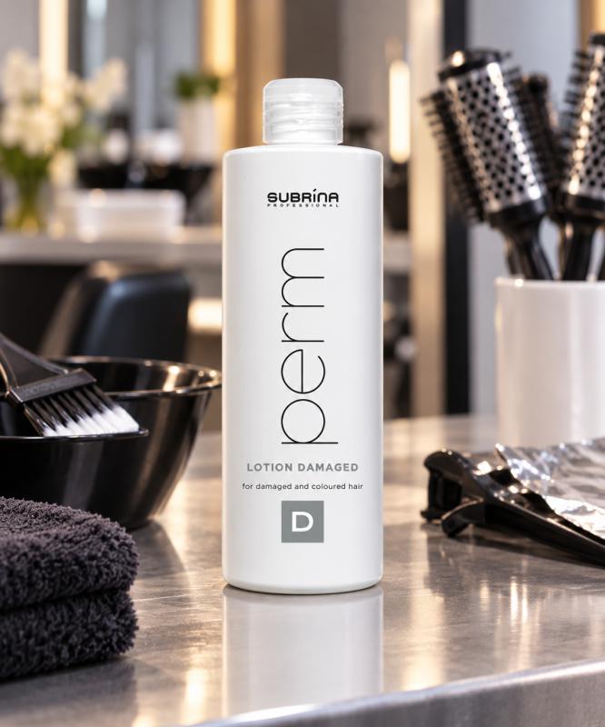 Subrina Professional Perm Lotion Damaged Tartós Hullámosítás Igénybe Vett Hajra 450ml (60543)