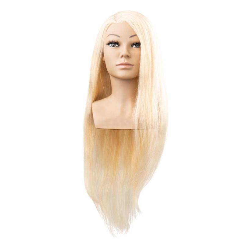 Tanja babafej természetes hajjal, 60 cm, világos szőke (1214)