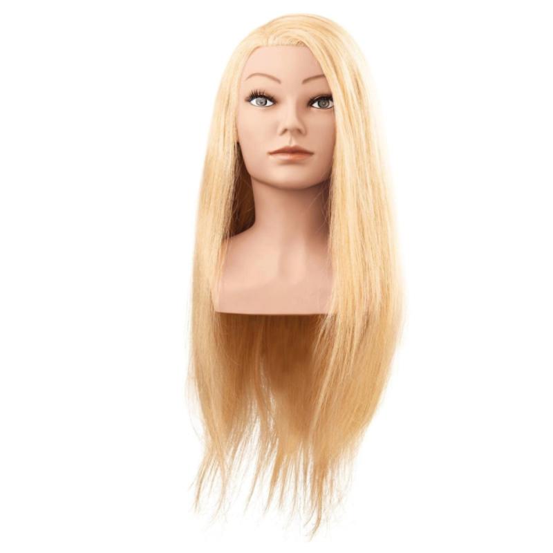 Tessa babafej természetes hajjal, 60 cm, aranyszőke (1212)