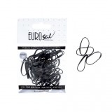 Eurostil Hajgumi - 50db/csomag / Fekete (06809)