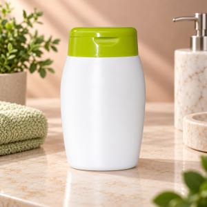 Flakon fehér, zöld kupakkal (TE1019) 100 ml