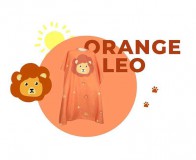 Olivia Garden Kids Beterítőkendő – Leo Orange (ID1717)