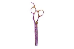 Olivia Garden SilkCut Pink Professzionális Ritkító Olló (6.35" - 35 fog)