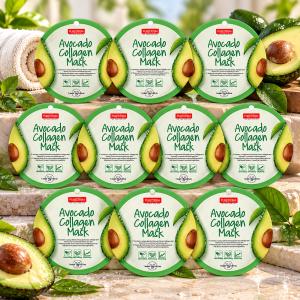 PureDerm Avokádó Fátyolmaszk Circle – 10 db