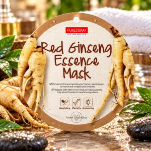 PureDerm Ginseng Fátyolmaszk Circle – 1 db