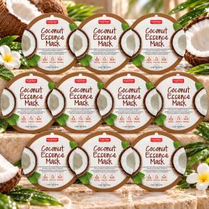PureDerm Kókusz Fátyolmaszk Circle – 10 db
