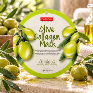 PureDerm Olive Fátyolmaszk Circle – 1 db