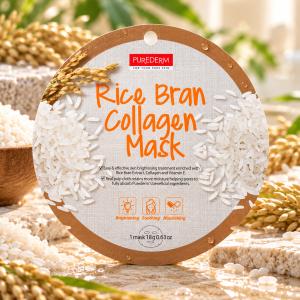 PureDerm Rizskorpa Fátyolmaszk Circle – 1 db