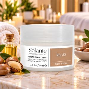 Solanie Argán Növényi Őssejtes Relax Éjszakai Krém 100 ml